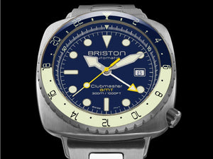 Montre Automatique Briston Clubmaster Diver Pro GMT, Acier, LE 24844.S.GP.15.SB