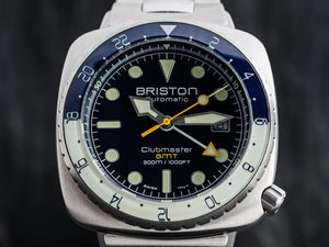 Montre Automatique Briston Clubmaster Diver Pro GMT, Acier, LE 24844.S.GP.15.SB