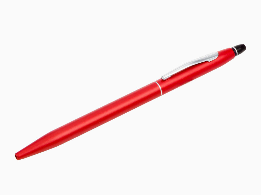 Stylo bille Cross Click, Résine, Rouge, Mat, Chrome, AT0622-119