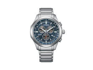 Montre à Quartz Citizen Super Titanium, 43,5 mm, Bleu, 10 atm, AT2530-85L