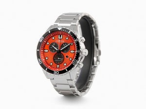 Montre à Quartz Citizen OF, Orange, 43 mm, 10 atm, AT2560-84X