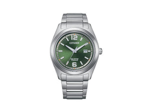 Montre à Quartz Citizen Super Titanium, 41.5 mm, Vert, 5 atm, AW1641-81X