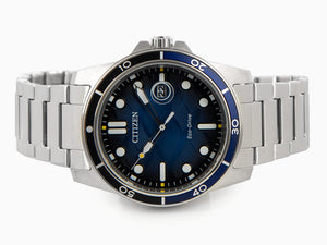 Montre à Quartz Citizen OF Marine 1810, Bleu, 41.5 mm, 10 atm, AW1810-85L