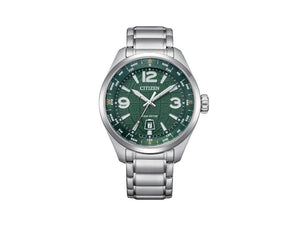 Montre à Quartz Citizen OF, Vert, 42.6 mm, 10 atm, AW1830-88X