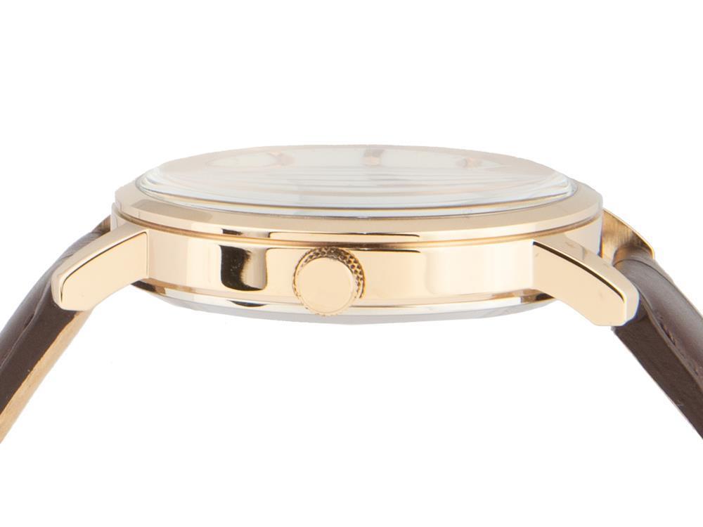 Montre à Quartz Citizen OF, Eco Drive E111, 40 mm, Bracelet en cuir,BM7463-12A