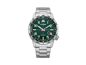 Montre à Quartz Citizen OF, Vert, 43 mm, 10 atm, BM7551-84X