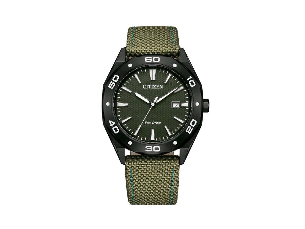 Montre à Quartz Citizen OF Active Sport, Vert, 41 mm, Nylon, 10 atm, BM7635-01X