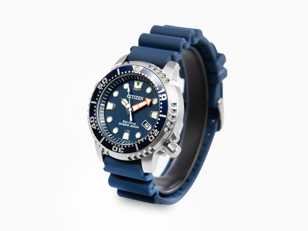 Montre à Quartz Citizen Promaster, Eco Drive, 44 mm, Bleu, 20 atm, BN0151-17L