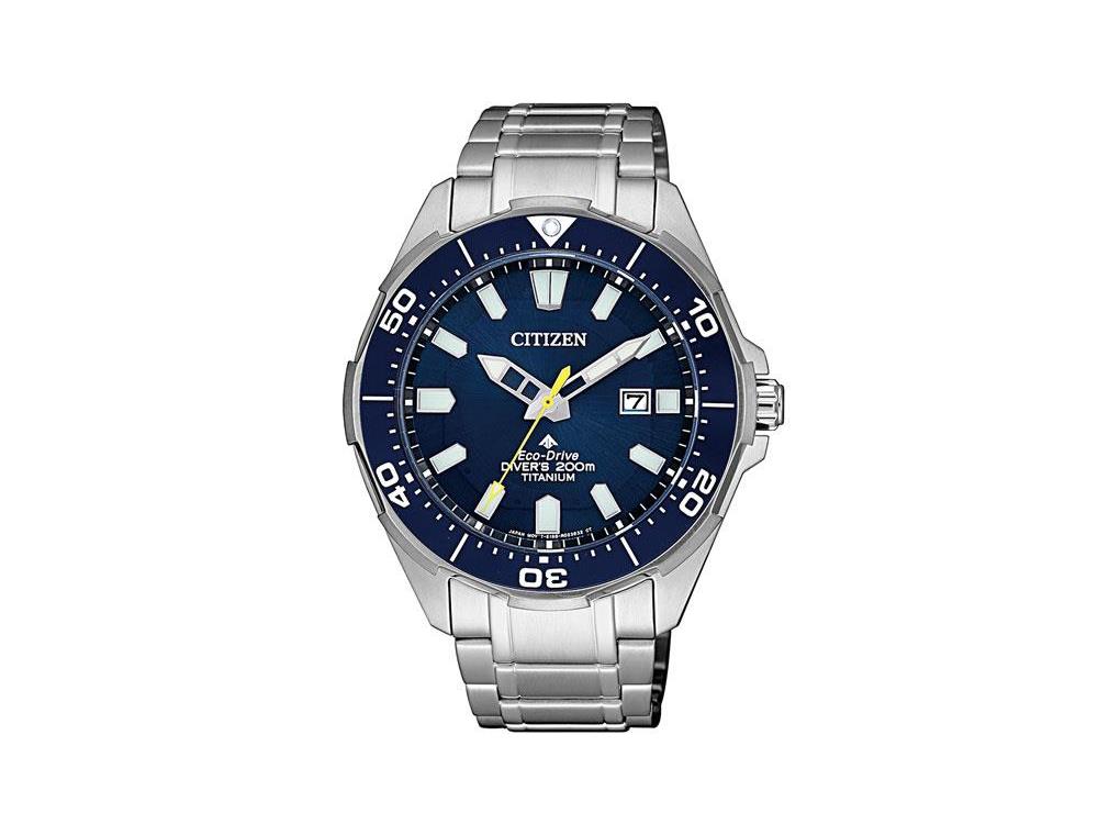 Montre à Quartz Citizen Promaster, Eco Drive, 43,5mm, Bleu, 20 atm, BN0201-88L