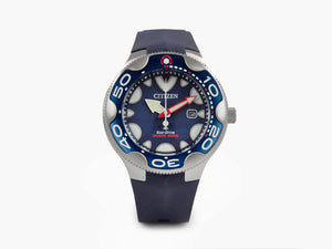 Montre à Quartz Citizen Promaster Orca, 46 mm, Bleu, 20 atm, BN0231-01L