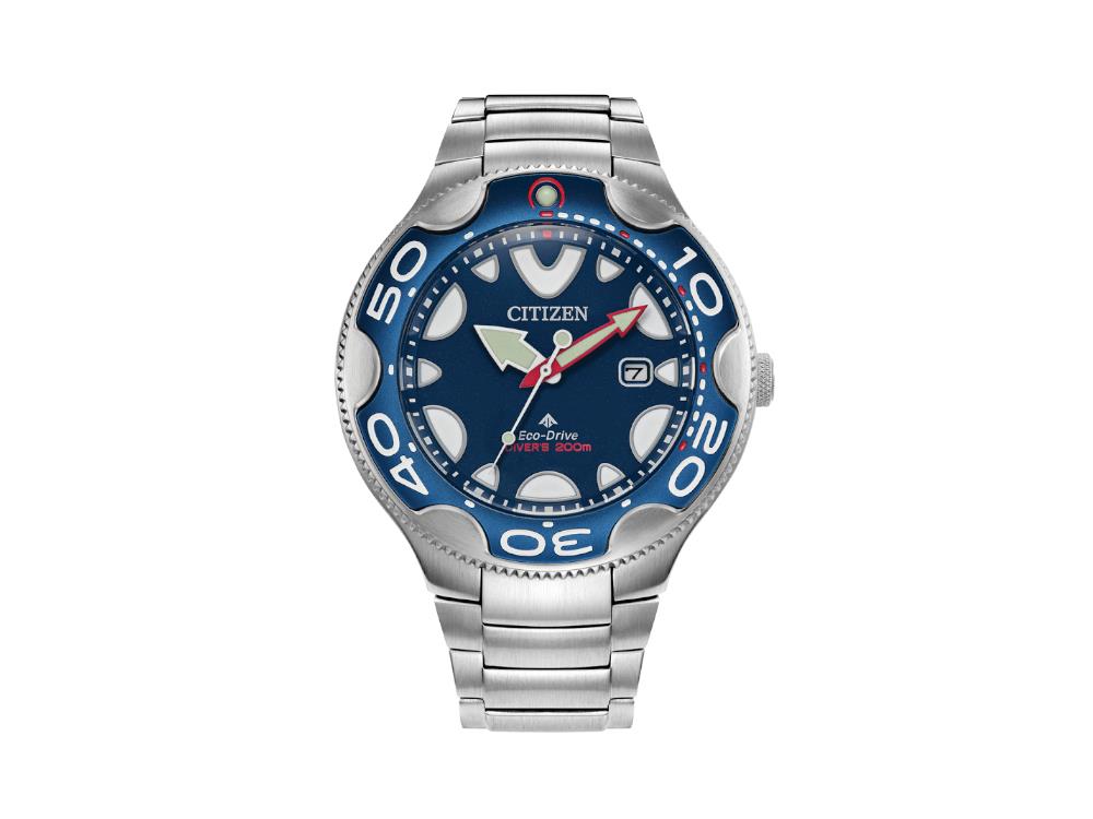 Montre à Quartz Citizen Promaster Orca, 46 mm, Bleu, 20 atm, BN0231-52L