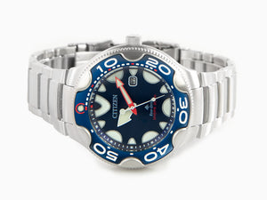 Montre à Quartz Citizen Promaster Orca, 46 mm, Bleu, 20 atm, BN0231-52L