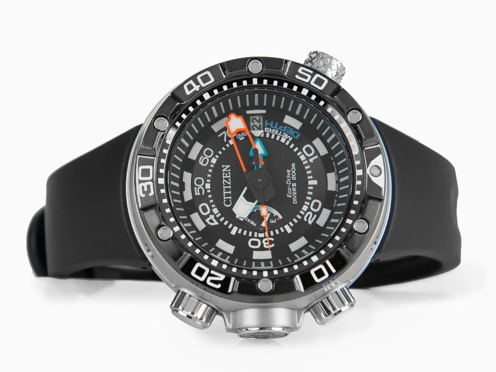 Montre à Quartz Citizen Promaster Aqualand, Eco Drive, Noir, 20 atm, BN2024-05E