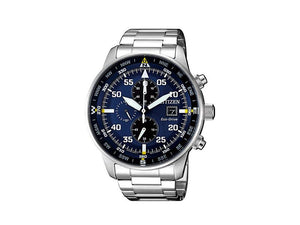 Montre à Quartz Citizen OF Crono Aviator, Eco Drive B612, 44 mm, CA0690-88L