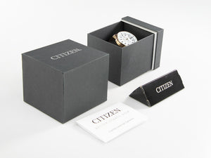 Montre à Quartz Citizen OF, Eco Drive B612, 44 mm, Bracelet en cuir, CA0693-12A