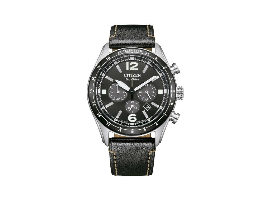 Montre à Quartz Citizen OF Chrono, Noir, 43 mm, 10 atm, CA4654-04E