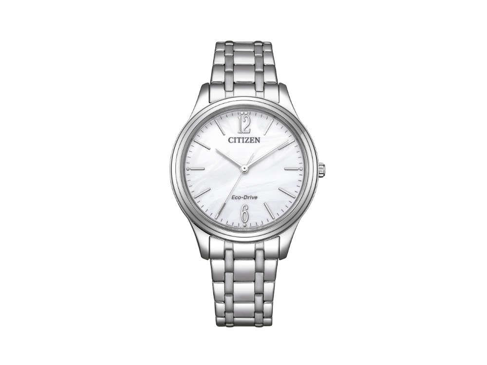 Montre à Quartz Citizen OF Lady Elegance, Blanc, 34 mm, 5 atm , EM0411-71A