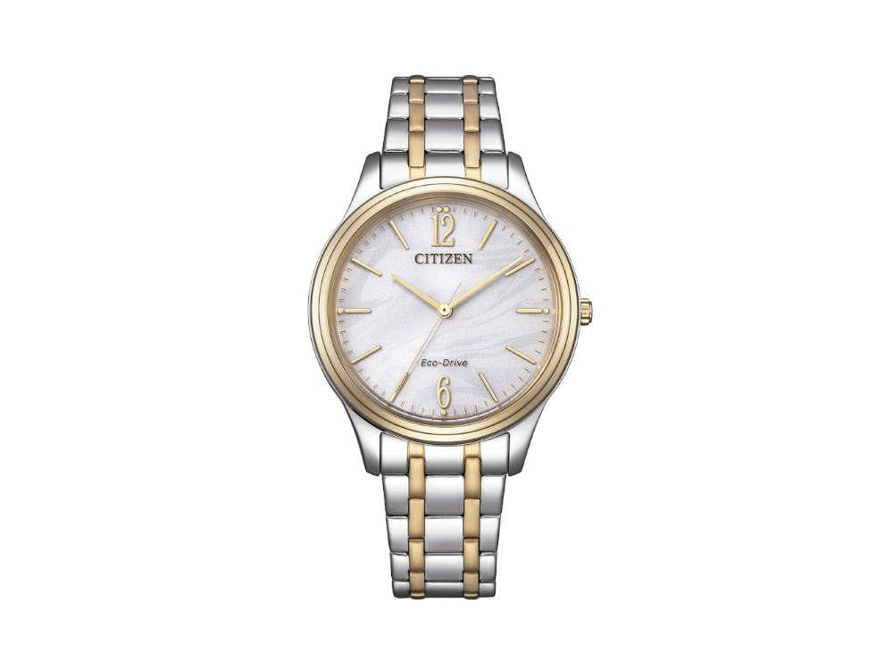 Montre à Quartz Citizen OF Lady Elegance, Blanc, 34 mm, 5 atm , EM0416-78A