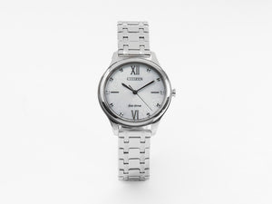 Montre à Quartz Citizen Lady OF, Eco Drive E031, 32 mm, 5 atm, Blanc, EM0500-73A