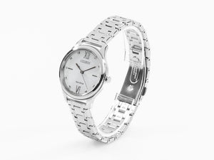 Montre à Quartz Citizen Lady OF, Eco Drive E031, 32 mm, 5 atm, Blanc, EM0500-73A