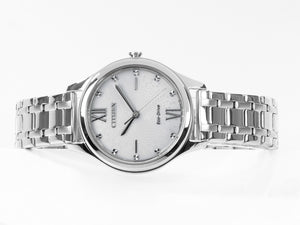 Montre à Quartz Citizen Lady OF, Eco Drive E031, 32 mm, 5 atm, Blanc, EM0500-73A