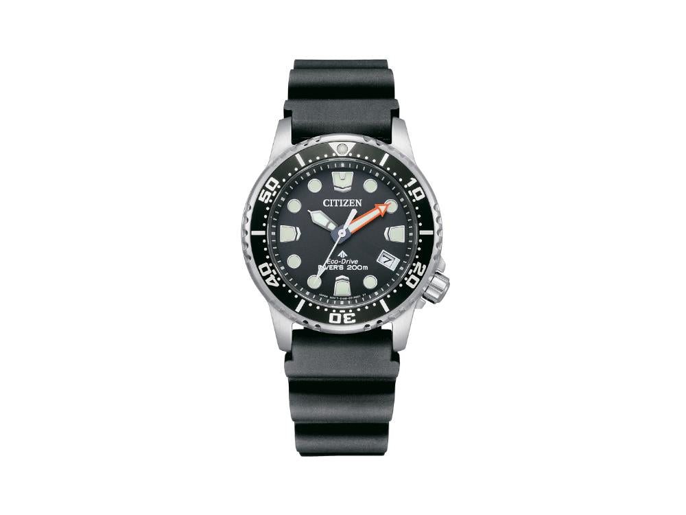 Montre à Quartz Citizen Promaster Aqualand I, 36.5 mm, Noir, 20 atm, EO2020-08E