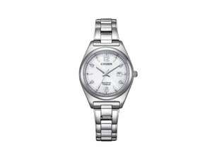 Montre à Quartz Citizen Lady, Eco Drive E031, 29.4 mm, Blanc, EW2601-81A