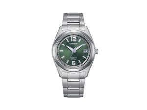 Montre à Quartz Citizen Super Titanium, 34 mm, Vert, 5 atm, FE6151-82X