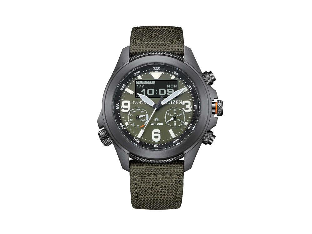 Montre à Quartz Citizen Promaster Eco Drive Land U822, 43.9 mm, Vert, JV1005-02W