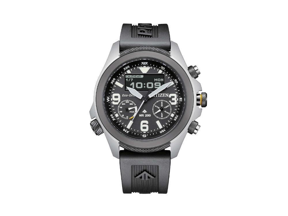 Montre à Quartz Citizen Promaster Eco Drive Land U822, 43.9 mm, Noir, JV1007-07E