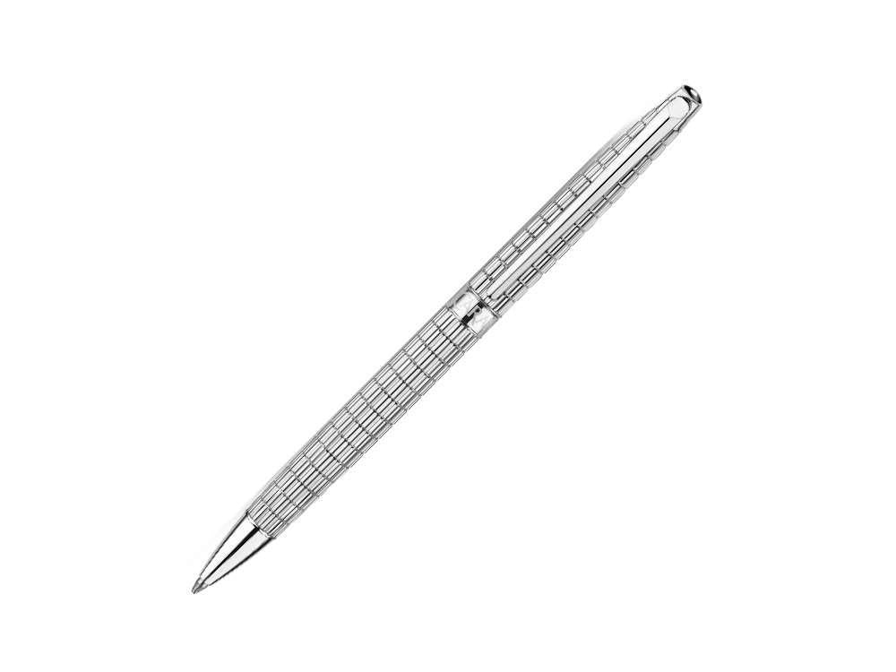 Stylo bille Caran d'Ache Léman Slim Lights, Rhodium, Argent, 4781.386