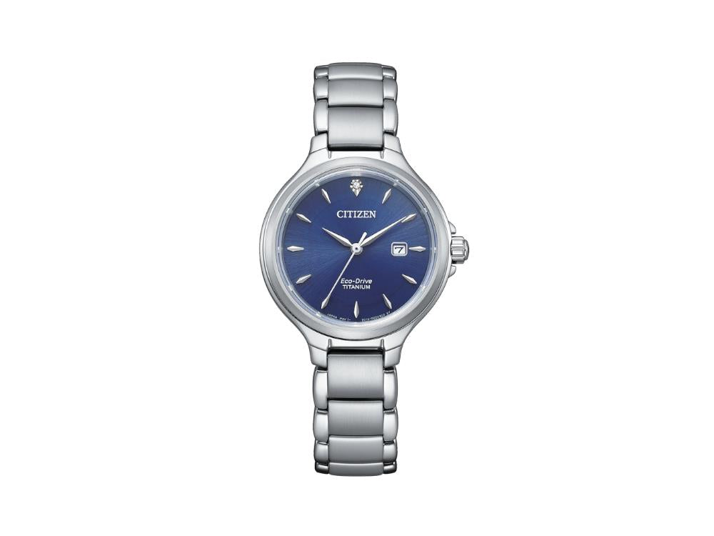 Montre à Quartz Citizen Lady, Eco Drive, 31.8 mm, Bleu, EW2681-81L