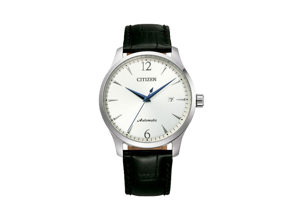 Montre Automatique Citizen OF, Citizen 8210, 40 mm, Blanc, Cuir, NJ0110-18A