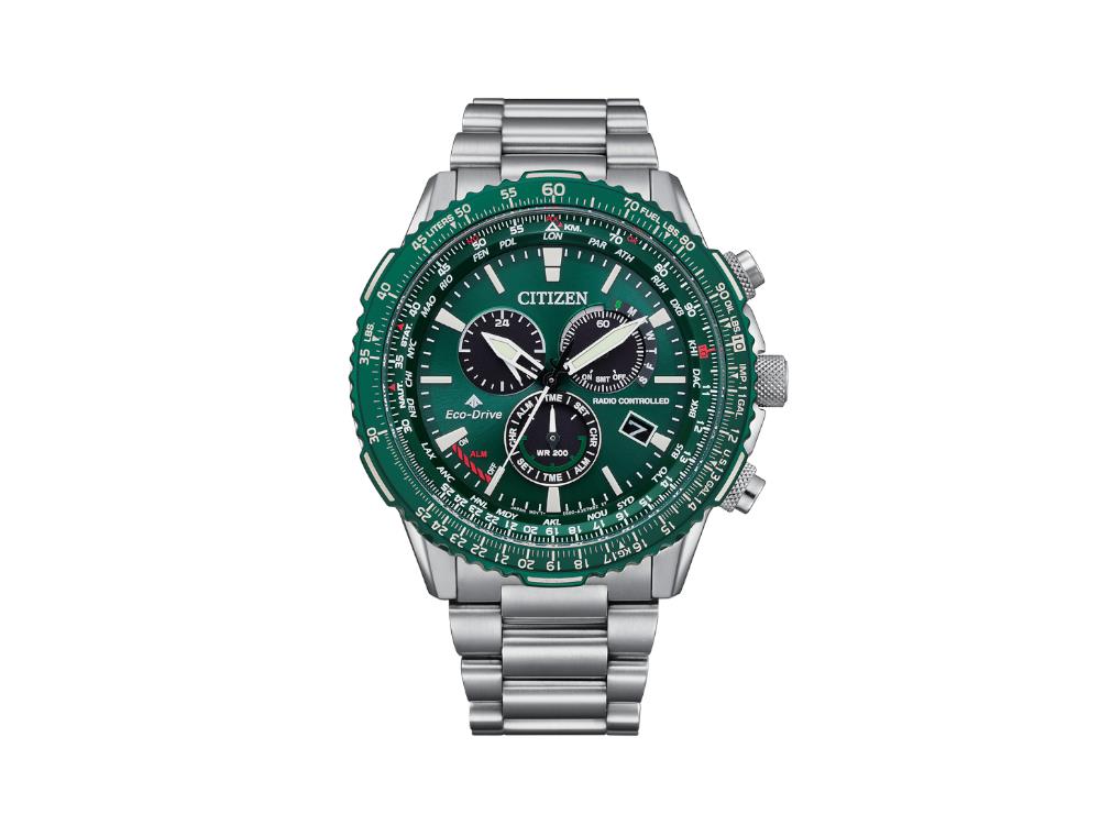 Montre à Quartz Citizen Promaster Pilot, 40.9 mm, Vert, 20 atm, CB5004-59W