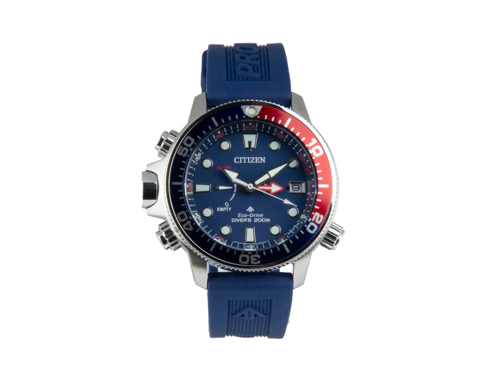 Montre à Quartz Citizen Promaster, Eco Drive, 46.1 mm, Bleu, 20 atm, BN2038-01L