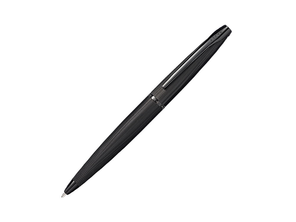 Stylo bille Cross ATX, PVD, Noir, Brossé, 882-41