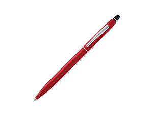 Stylo bille Cross Click, Résine, Rouge, Mat, Chrome, AT0622-119