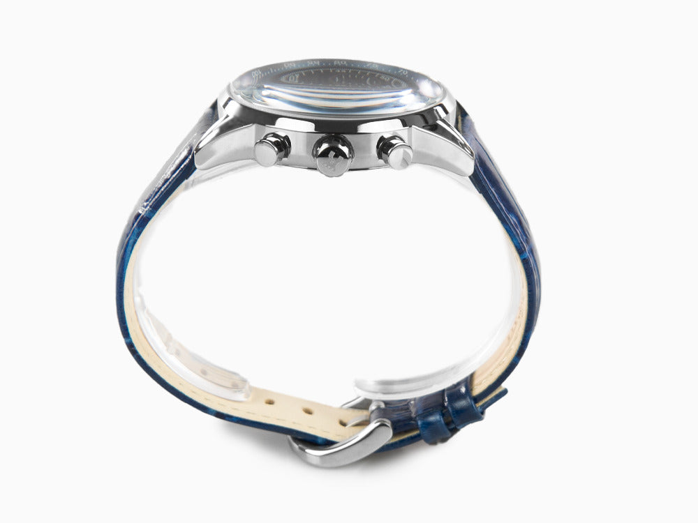 Montre à Quartz Delbana Classic Retro Chronograph, 42 mm,Cuir, 41601.672.6.044