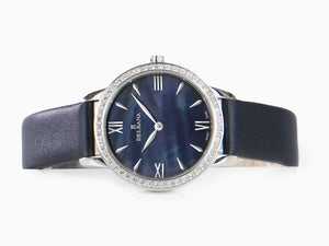 Montre à Quartz Delbana Dress Antibes, Bleu, 32 mm, Cuir, 41611.615.1.536