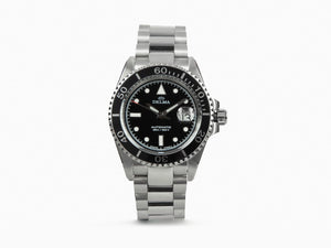 Montre Automatique Delma Diver Commodore, Noir, 43 mm, 41701.690.6.031