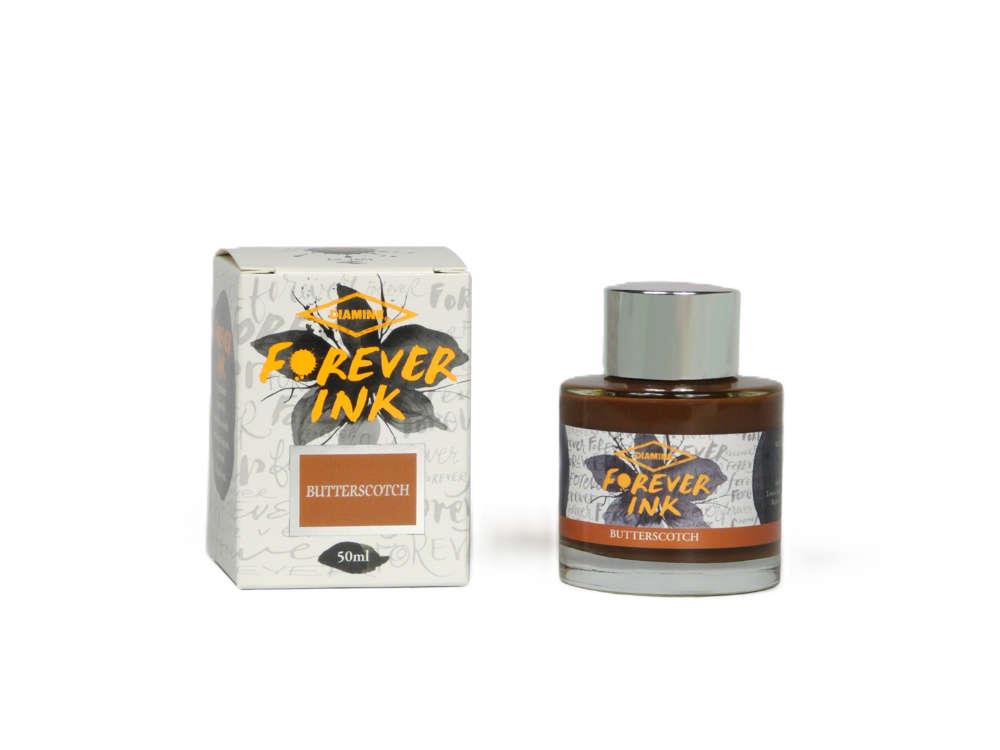 Encrier Diamine Forever Ink Collection- Encre permanente Butterscotch, Marron