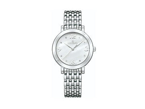 Montre à Quartz Delbana Dress Villanova, Blanc Nacre, 32 mm, 41701.613.1.514