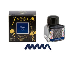 Encrier Diamine, 40ml., Tudor Blue, Verre