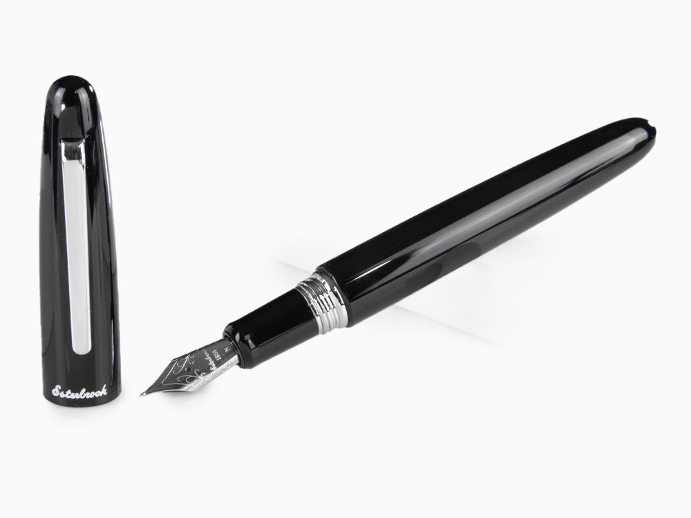 Stylo Plume Esterbrook Estie Oversize Ebony, Attributs Chromés, E166