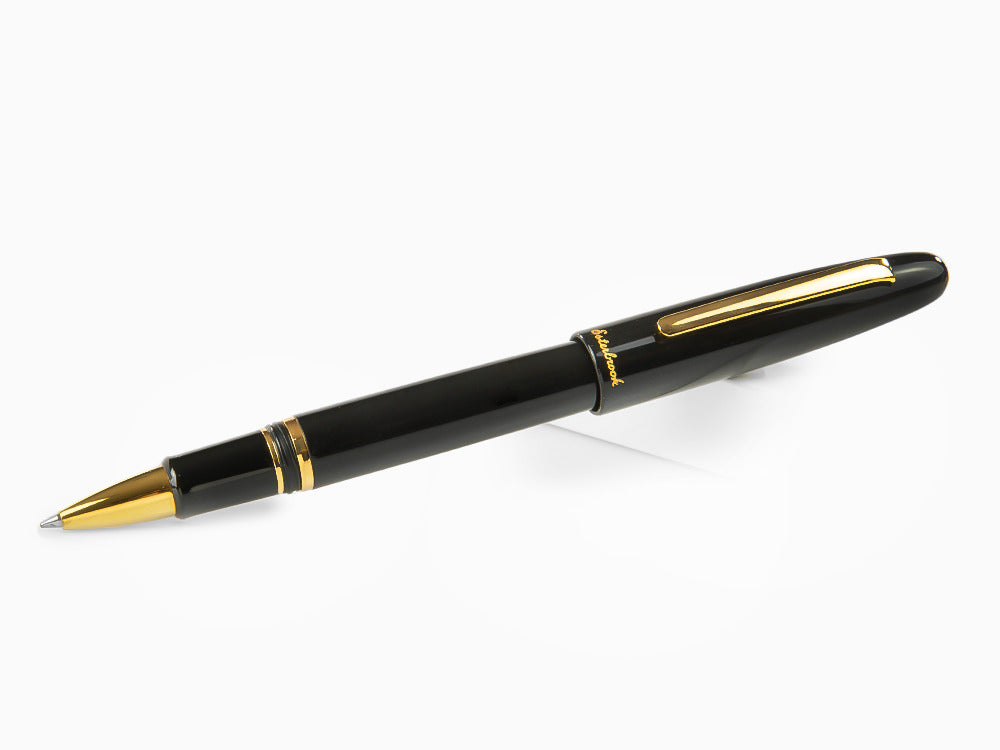 Roller Esterbrook Estie Ebony, Résine Noire, Noir, Plaqué or, E117