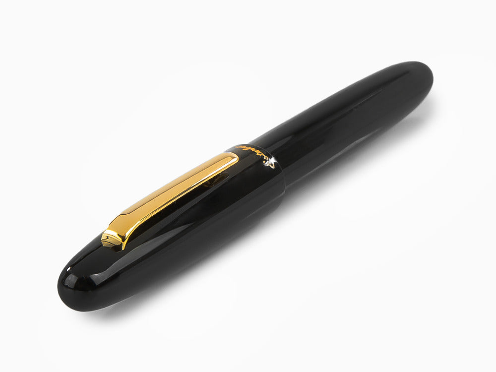 Roller Esterbrook Estie Ebony, Résine Noire, Noir, Plaqué or, E117