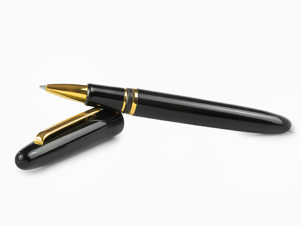 Roller Esterbrook Estie Ebony, Résine Noire, Noir, Plaqué or, E117
