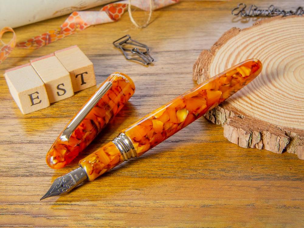 Stylo Plume Esterbrook Estie Oversize Honeycomb, Attributs Chromés, E836