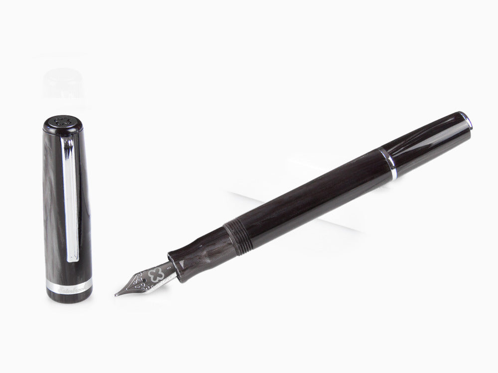 Stylo Plume Esterbrook JR Tuxedo, Résine à marbre, Noir, EJR-BLACK