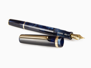 Stylo Plume Esterbrook JR Capri, Résine à marbre, Bleu, EJR-BLUE